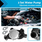 2 Sets Water Pump for MerCruiser (60658, 17437, 850399, 8503991)