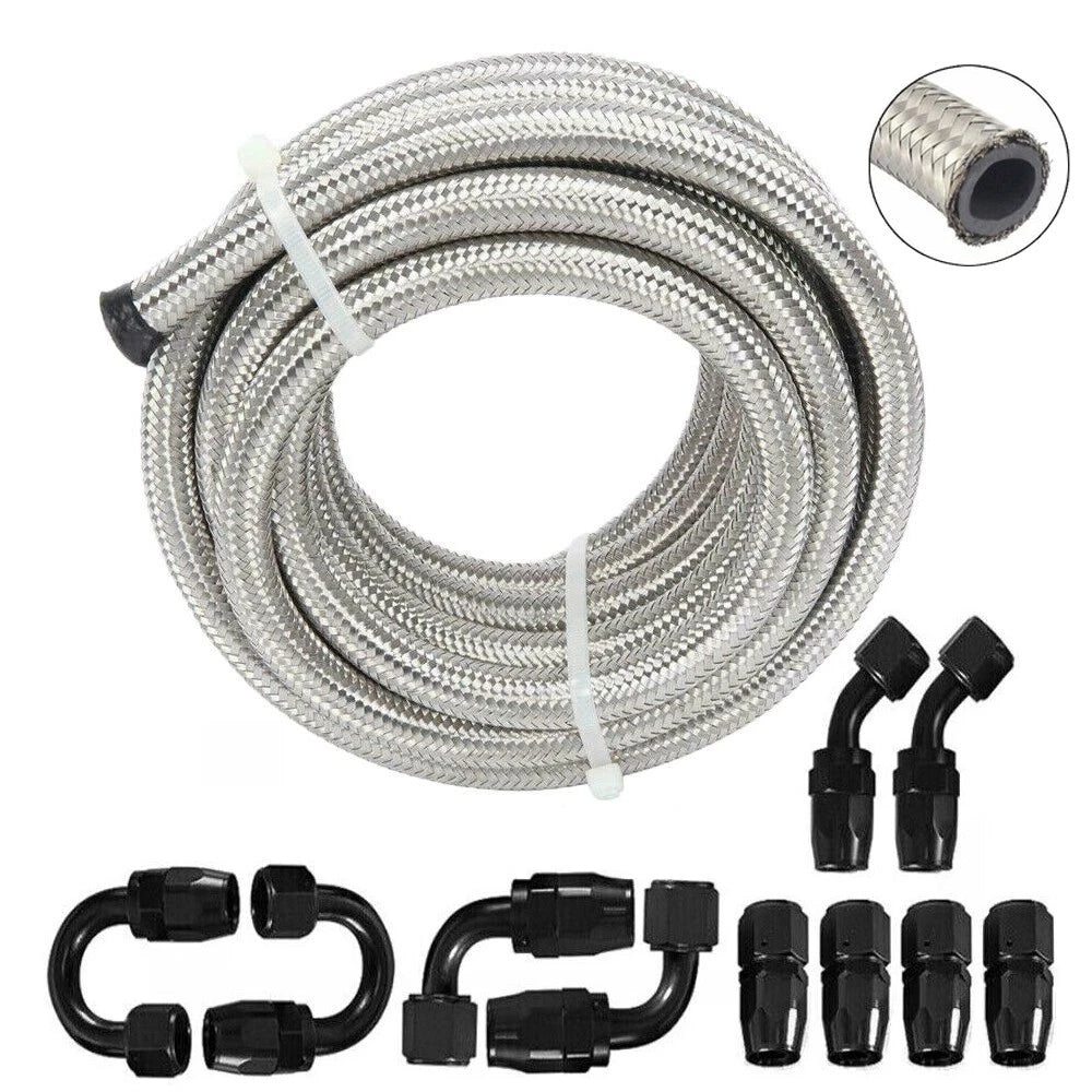 AN6 Swivel Hose End Fitting Kit for CPE Oil Fuel Line (10FT)