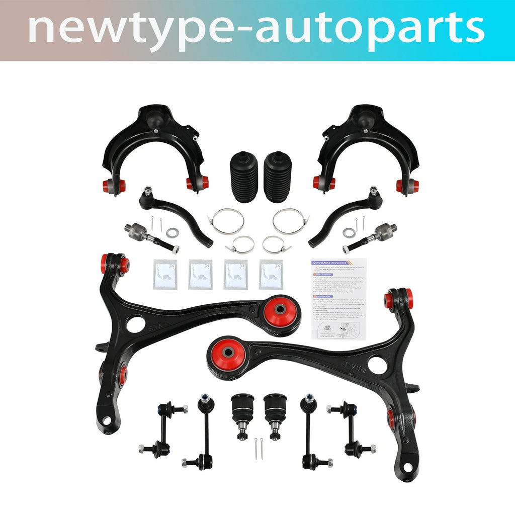 16pc Control Arm Sway Bar Tie Rod for Honda Accord Acura TSX (2003–2012)