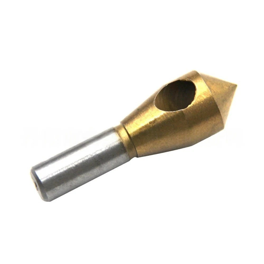 Set of 4 Titanium Coated Countersink Drill Bits for Wood Metal