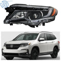 Headlight for Honda Pilot (2016–2018) Left Side Halogen w/DRL