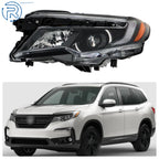 Headlight for Honda Pilot (2016–2018) Left Side Halogen w/DRL