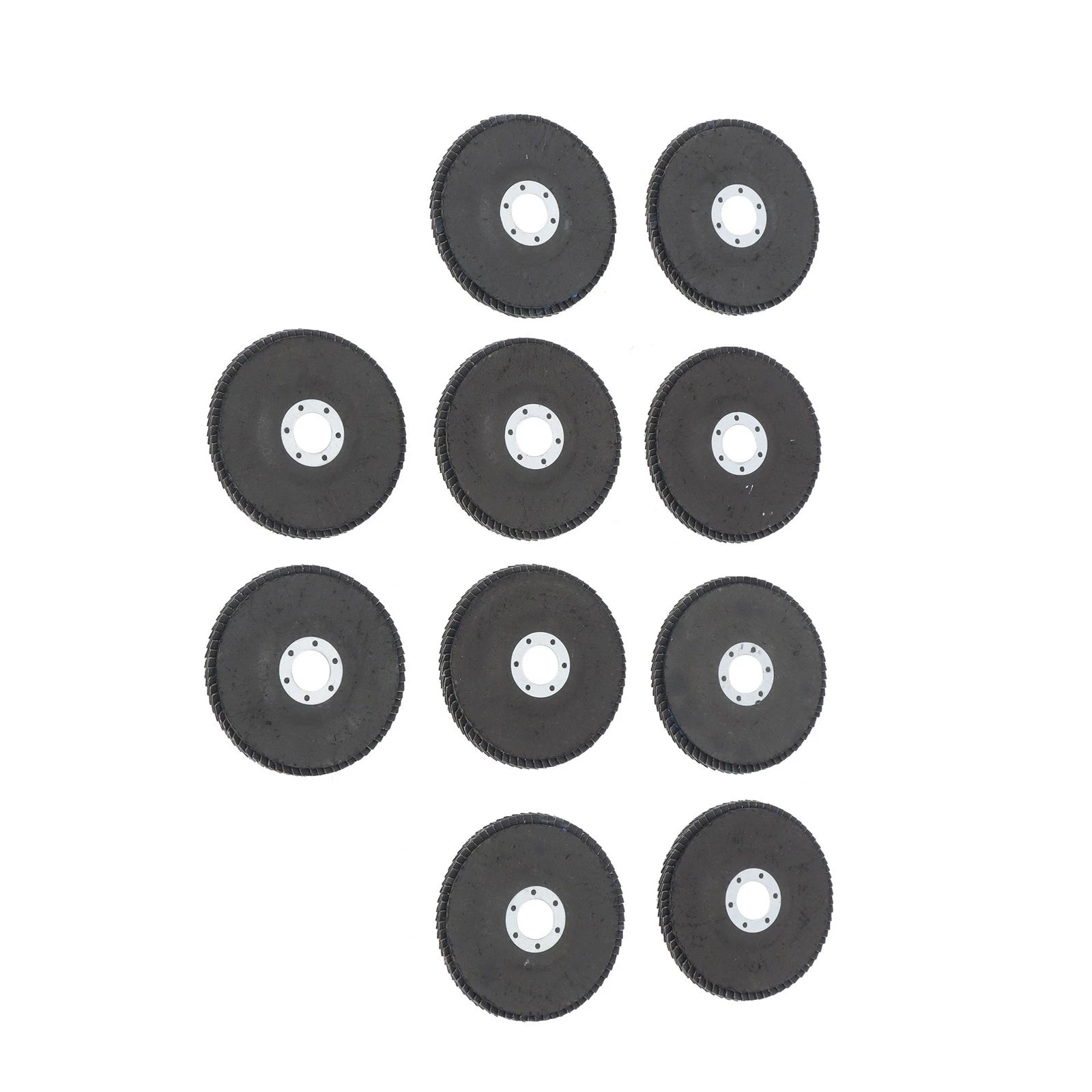 Set of 10 Flap Discs for Angle Grinder (4.5 x 7/8", 80 Grit)