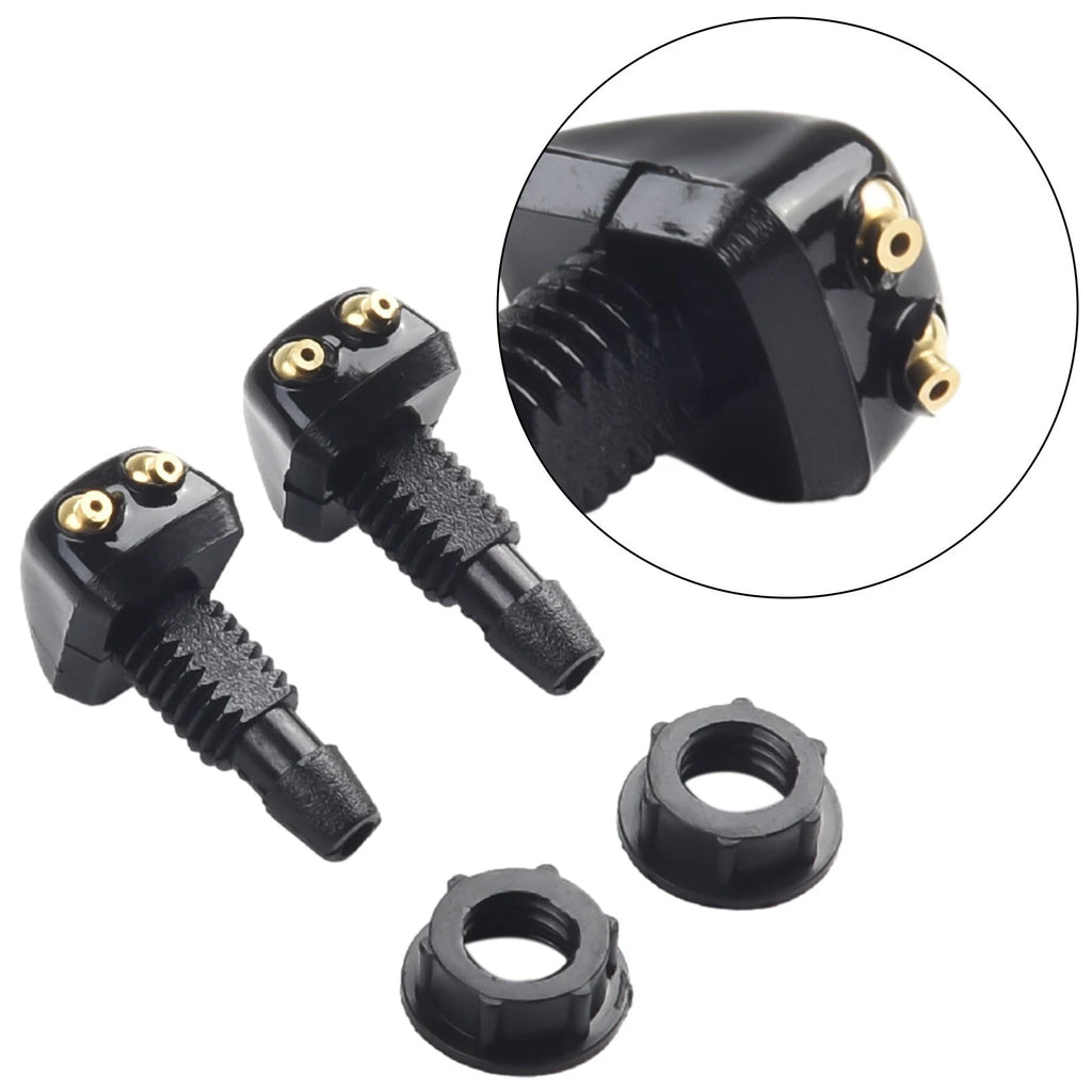 2Pcs Windshield Washer Nozzle for Car (Dual Holes)