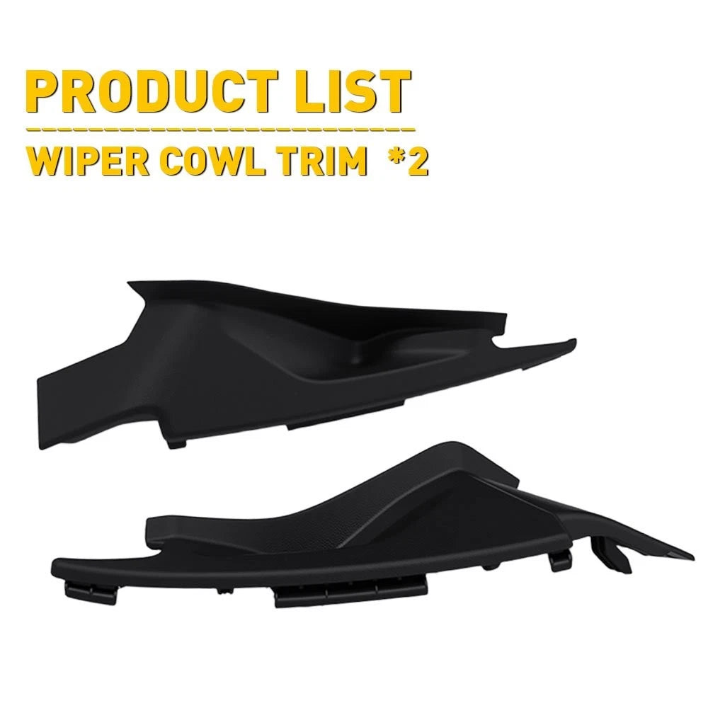 Set of 2 Wiper Cowl Trim End Caps for Honda Civic (2022–2025)