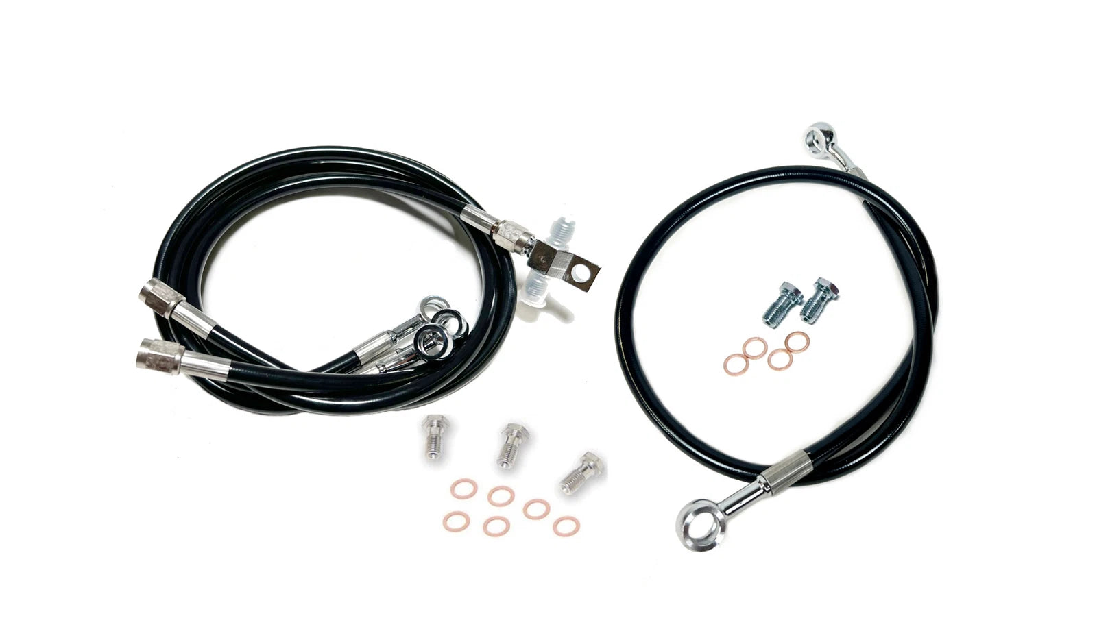 Steel Braided Brake Lines for Honda TRX 250R (Stock Length)