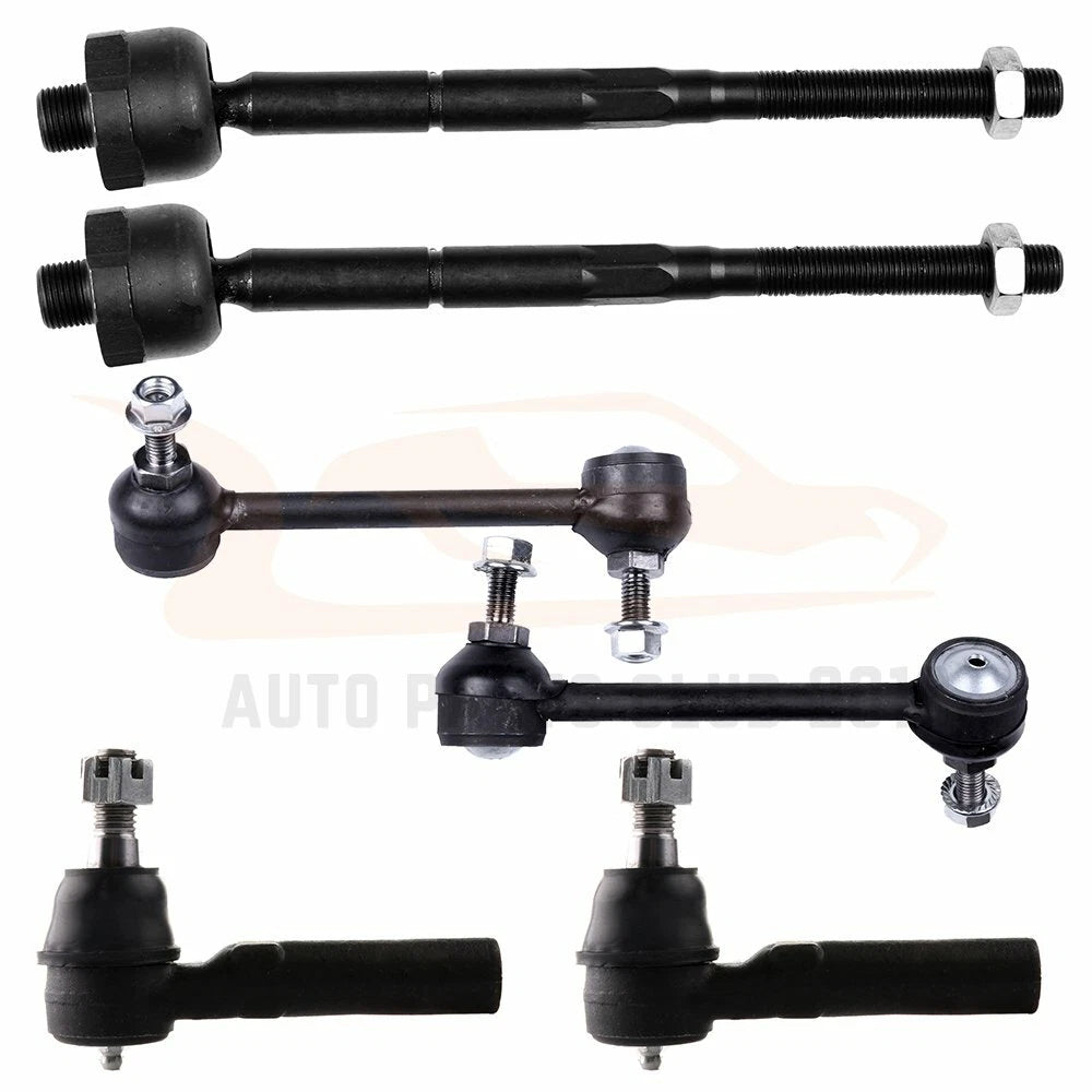 Set of 6 Front Suspension Tie Rods Sway Bars for GMC Canyon (2004–2005)