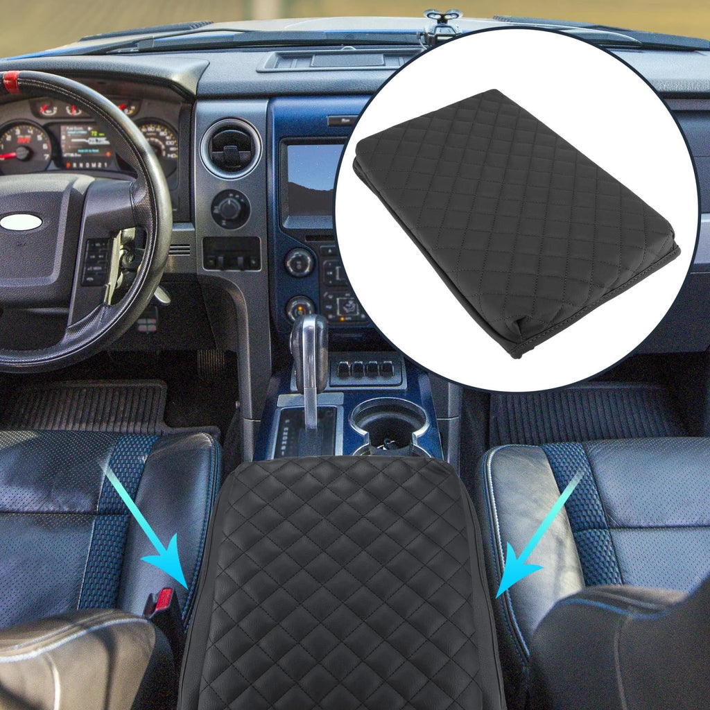 Center Console Lid Armrest Cover for Ford F150 (2009–2014) Black