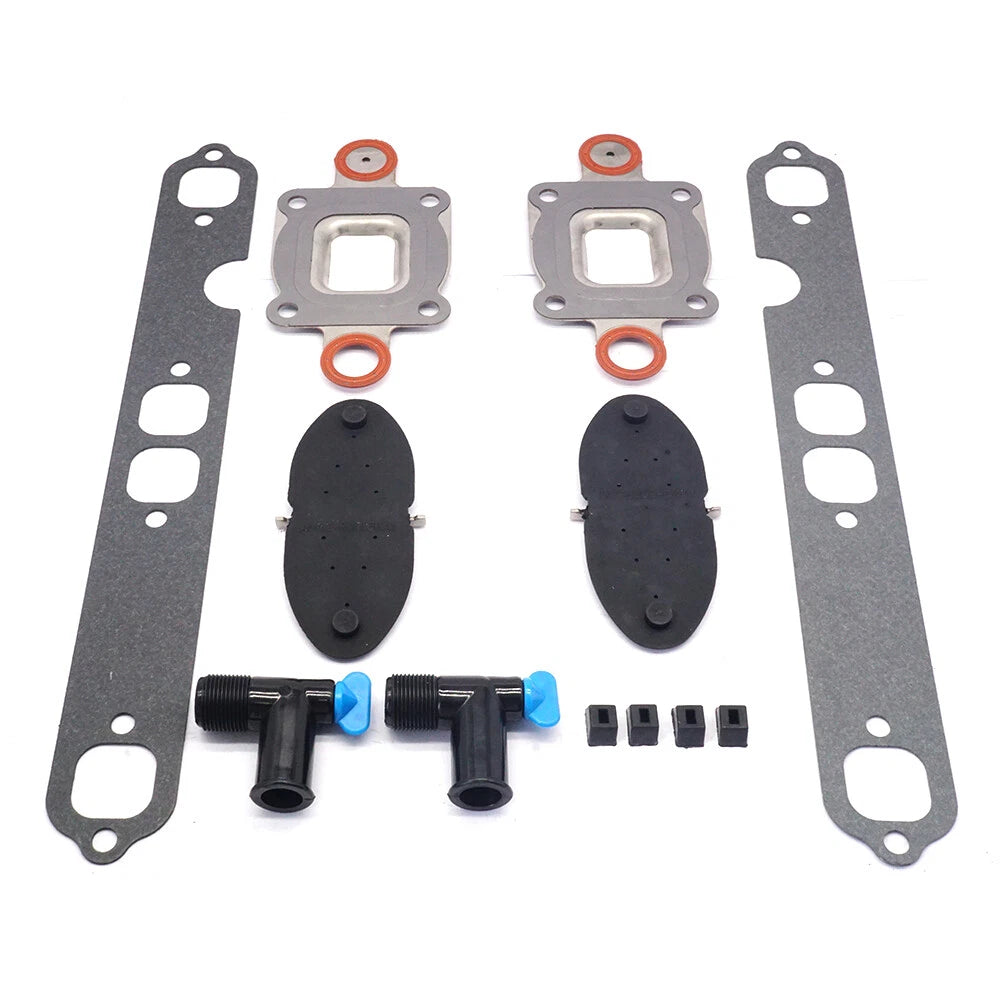 Exhaust Manifold Kit with Gasket 32-44348, 33395 for Mercruiser GM V8
