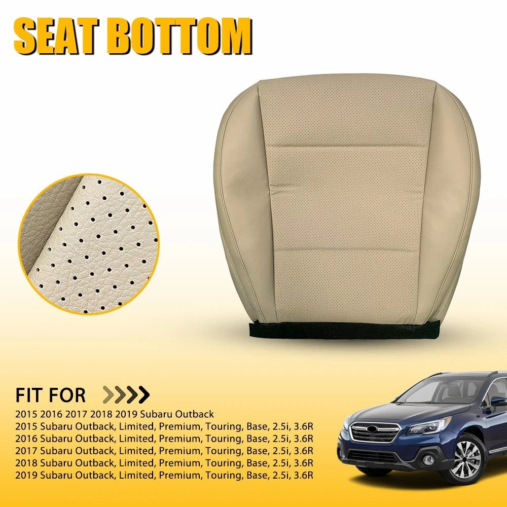 Driver Perforated Leather Bottom Seat Cover for Subaru Outback (2015–2019)