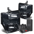 Pair of Smoked/Clear Corner Headlight Lamps for Ford Super Duty (2008–2010)