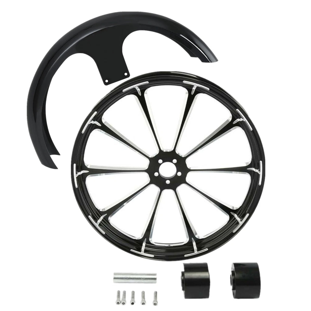26" Wheel Rim Dual Disc Hub & Front Fender for Harley Touring (2008–2025)