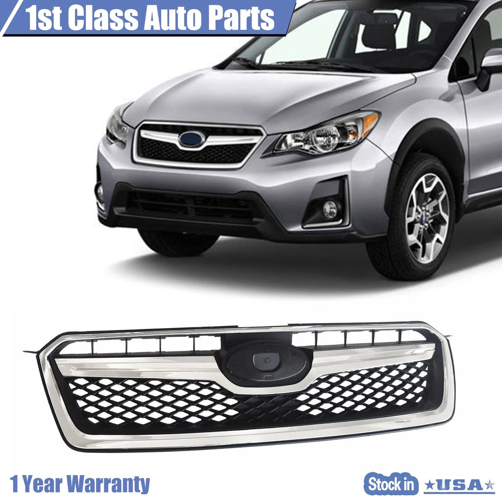 Front Grille Assembly with Chrome Trim for Subaru XV Crosstrek (2016–2017)