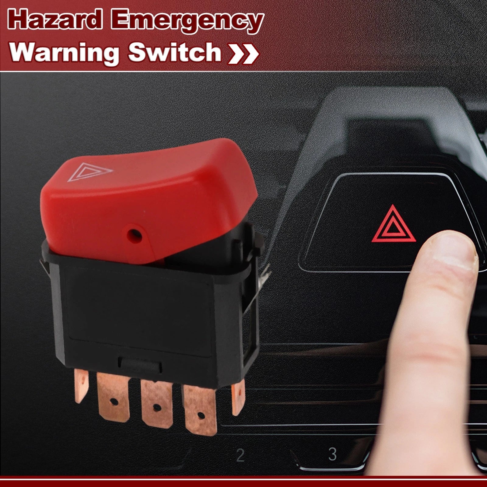 Hazard Warning Flasher Switch for Mercedes-Benz Henschel 206 D (No. 0055459224)