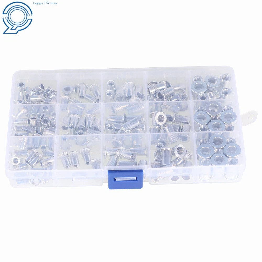 150 Pieces Rivet Nut Kit for Standard Inch SAE Applications