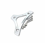 Chrome Sissy Bar Backrest Pad Mount Kit for Harley Touring (2009–2017)