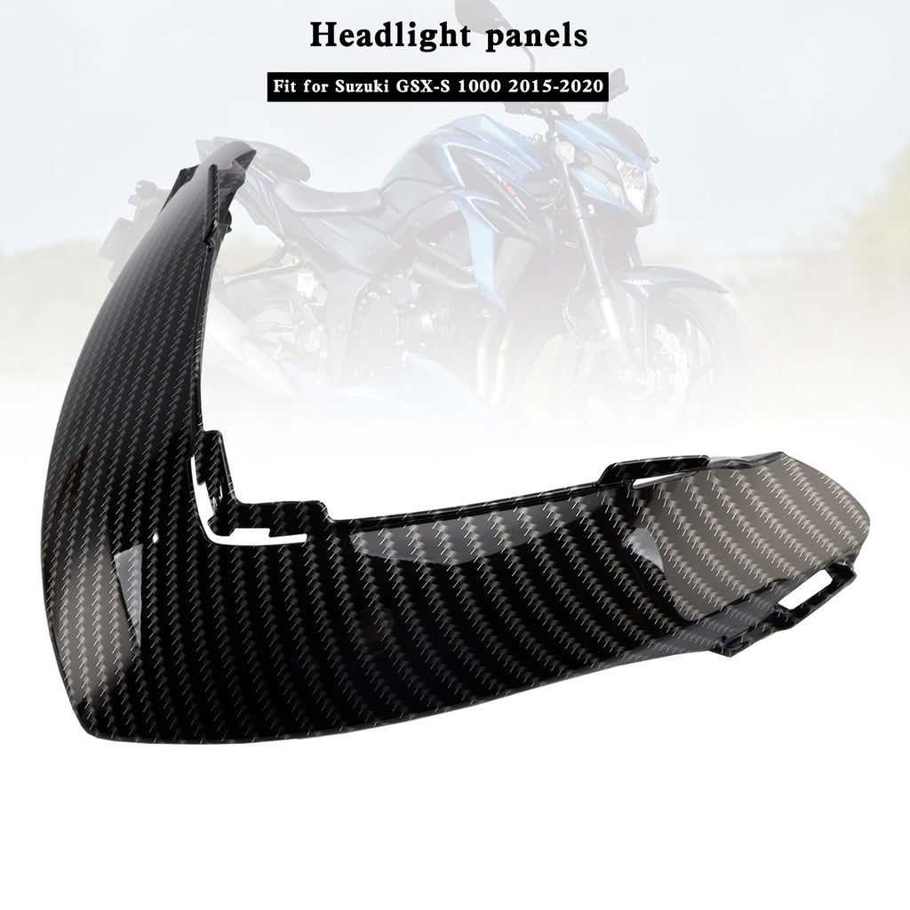 Carbon Front Nose Headlight Panels for Suzuki GSX-S 1000 (2015–2020)