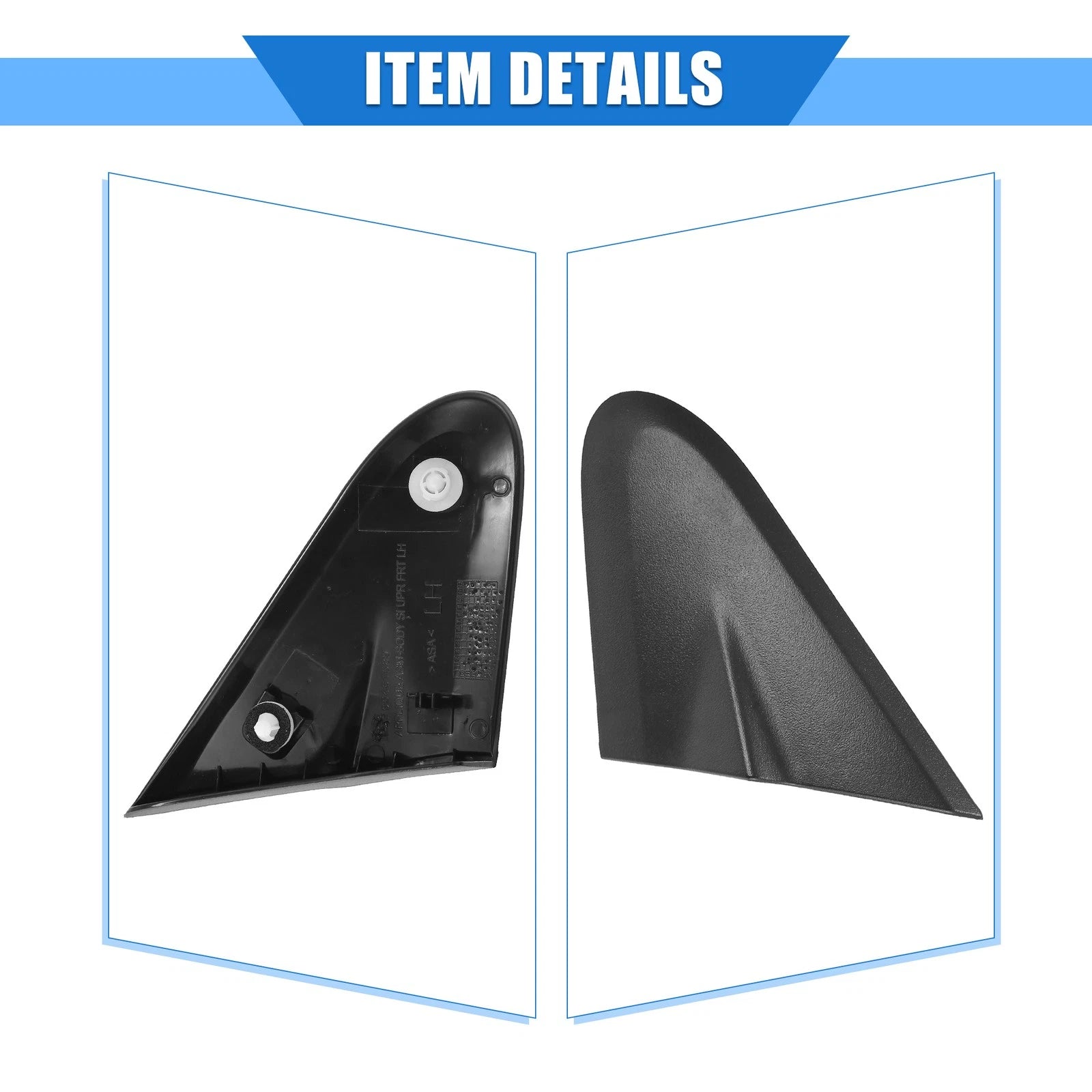 Left Side Mirror Corner Triangle Fender Cover for Chevrolet Sonic (2012–2020) No. 95461590