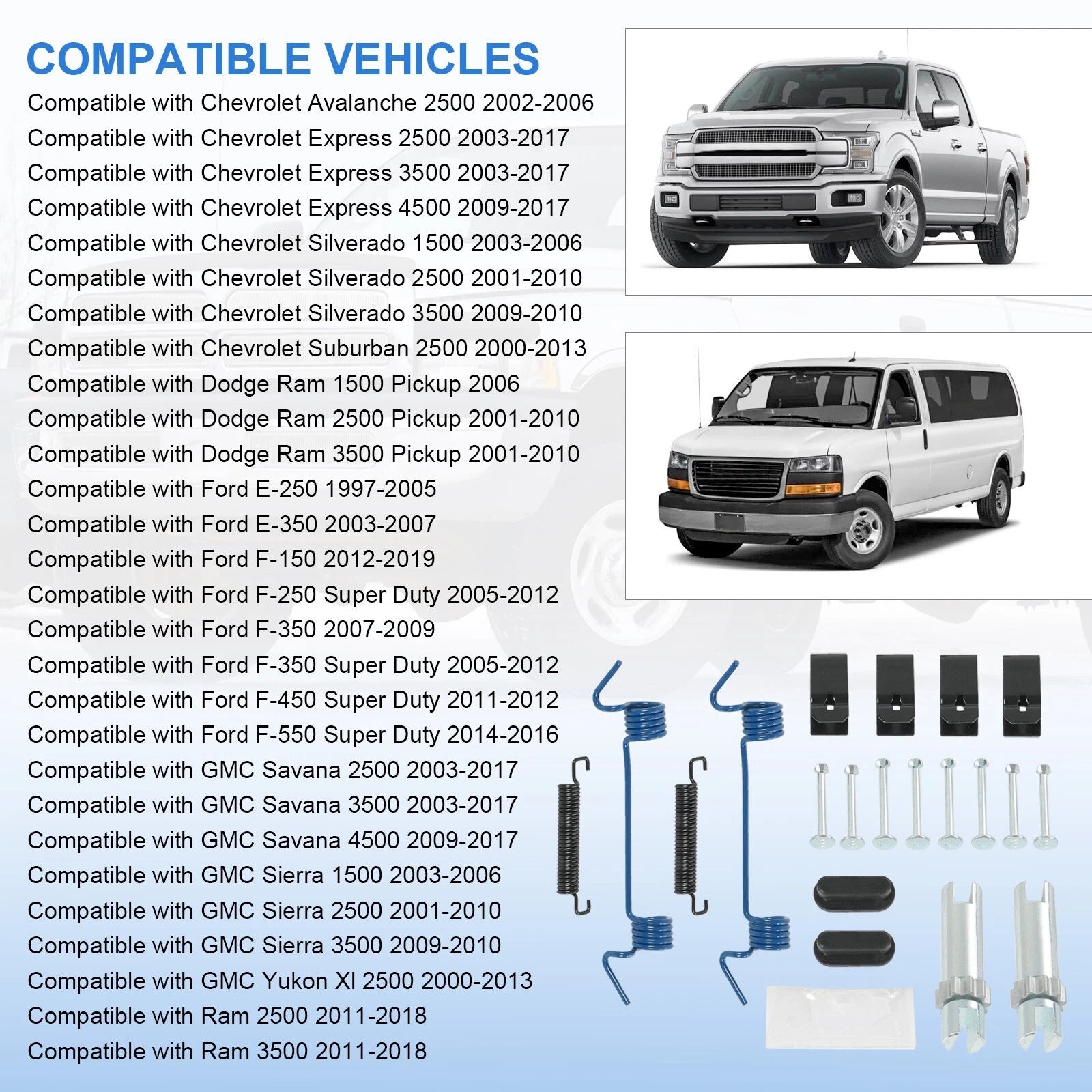 Parking Brake Hardware Kit for Make Model