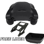 Trunk Mount Rack Pad Speakers for Harley Touring Road King Glide (2014–2026)