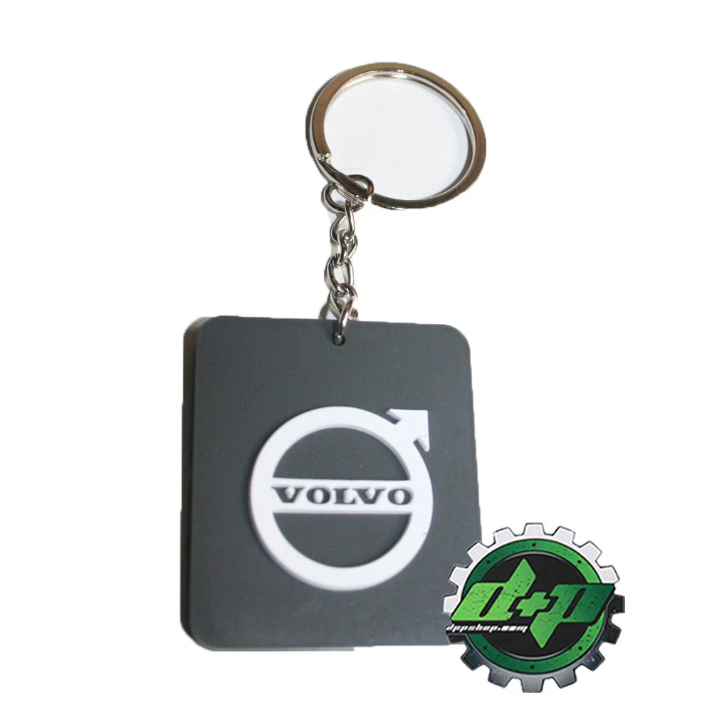 Gray Rubber Key Holder Chain for Volvo Trucks