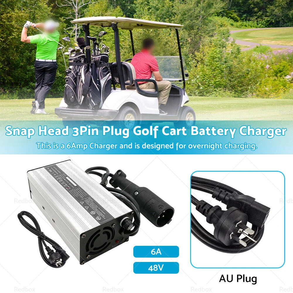 3Pin Snap Head Plug for EZGO TXT, Club Car DS (48V 6A)