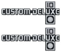 Front Fender Custom Deluxe 10 Emblems Pair for 1981–1987 Chevy Pickup