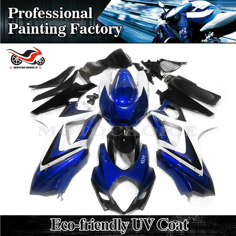 Injection Fairing Kit for Suzuki GSXR1000 (2007–2008) Blue White Bodywork