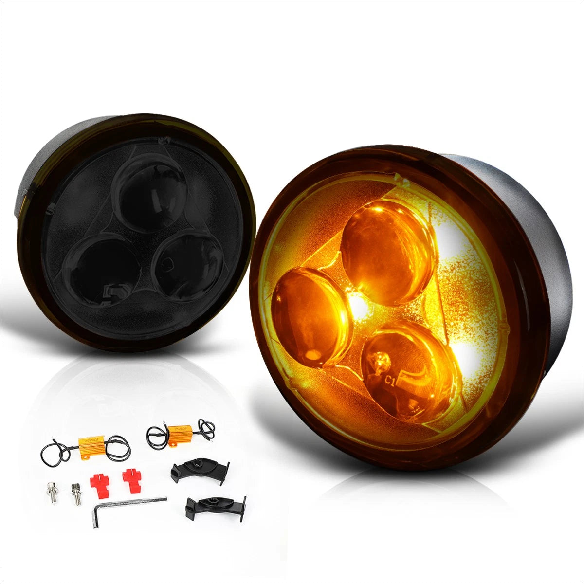 LED Turn Signal Lights Pair for Jeep Wrangler JK (2007–2018)