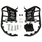 Nerf Bars for Kawasaki KFX 700 (2003–2008) - Steel Side Step Bar, Black Nets