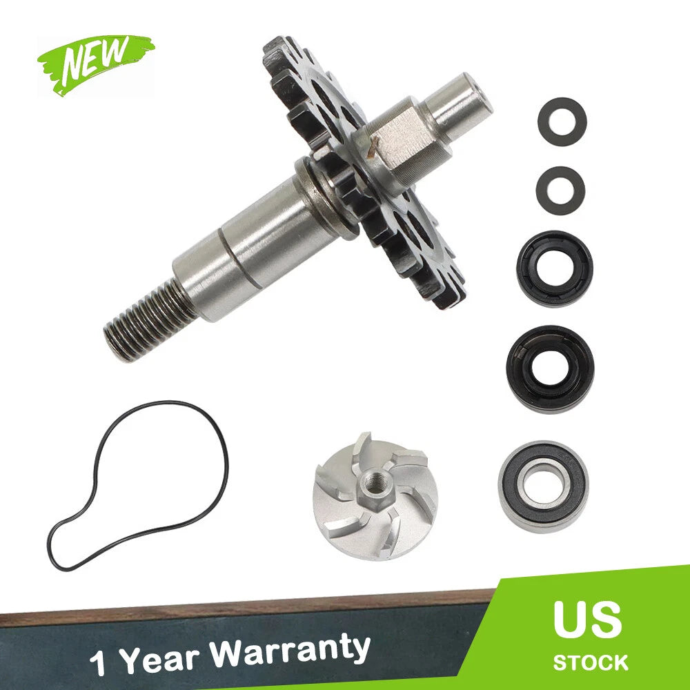 Water Pump Impeller Shaft Gear Kit for Yamaha YZ250F (2001–2023) 5NL-12459-00-00