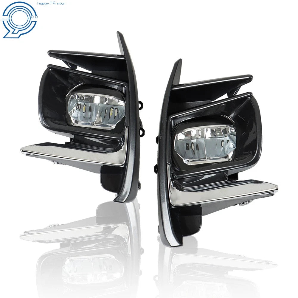 Fog Light Assembly for Toyota Sienna (2018–2020) LED DRL with Switch and Wiring