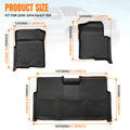 Set of 4 Floor Mats Liner for Ford F-150 Super Crew Cab (2010–2014) TPE