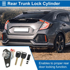 Trunk Lock Cylinder with 2 Keys for Honda Civic (2006–2011)