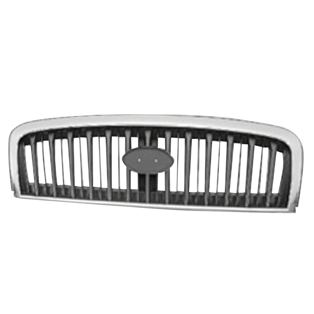 Front Grille Replacement Black Chrome Plastic for Hyundai Sonata (2002–2005)