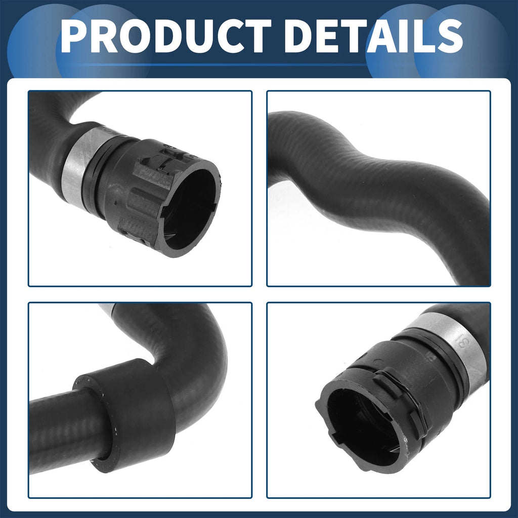 HVAC Heater Hose for BMW X5 3.0i (2001–2006) No. 11537510120 Rubber Black