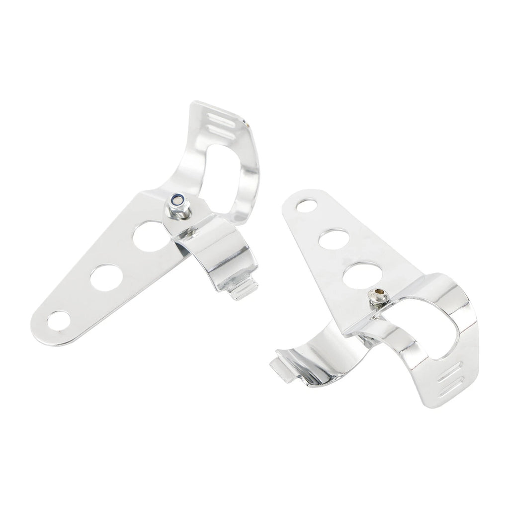 Fork Headlamp Holder Adapter for Motorcycle (34mm-42mm) Chrome