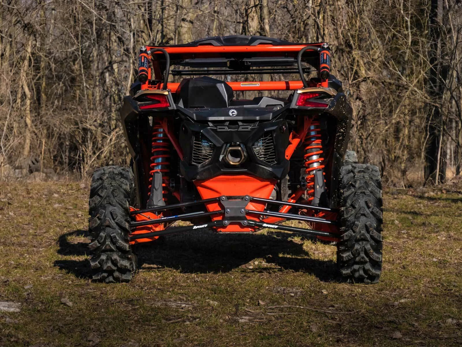 SuperATV Tubed Rear Lower Radius Arms for Can-Am Maverick X3 (2017–2023) - Black