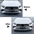 Carbon Look Front Bumper Spoiler Lip for Benz CLS Class (2022-2024)