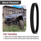 Clutch Drive Belt for Yamaha Wolverine X2 X4 850 (2018–2024) BG4-17641-00-00