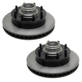 Set of 2 Front Disc Brake Rotors & Hubs for GMC C2500 Suburban (1992–1999)