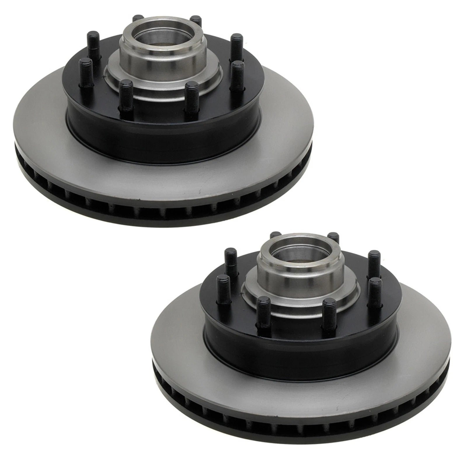 Set of 2 Front Disc Brake Rotors & Hubs for GMC C2500 Suburban (1992–1999)