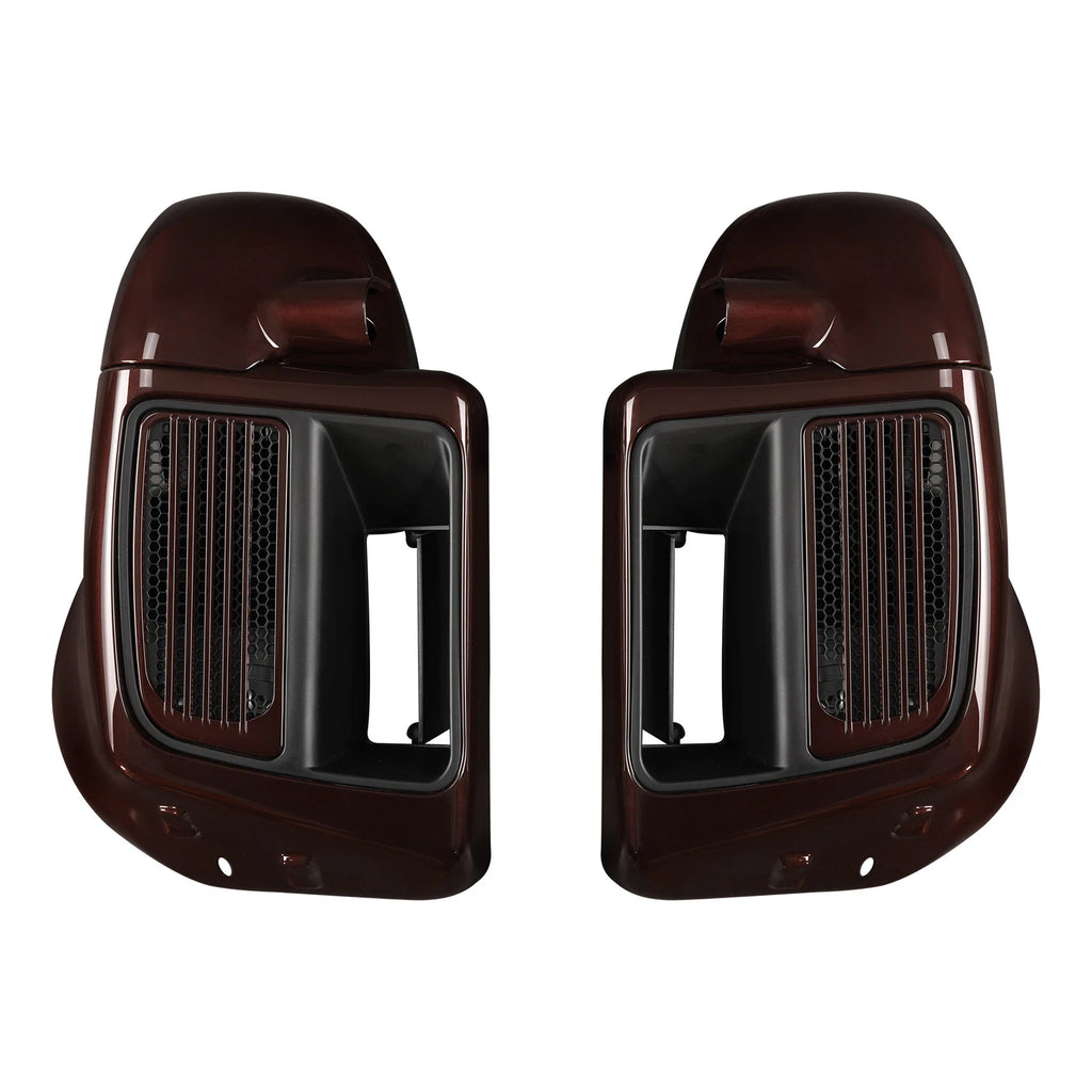 Lower Vented Fairings for Harley Touring (2014–2023) - Midnight Crimson