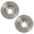 Set of 2 Front Solid Disc Brake Rotors for BMW E10 (240x10 mm, 4 Lugs)