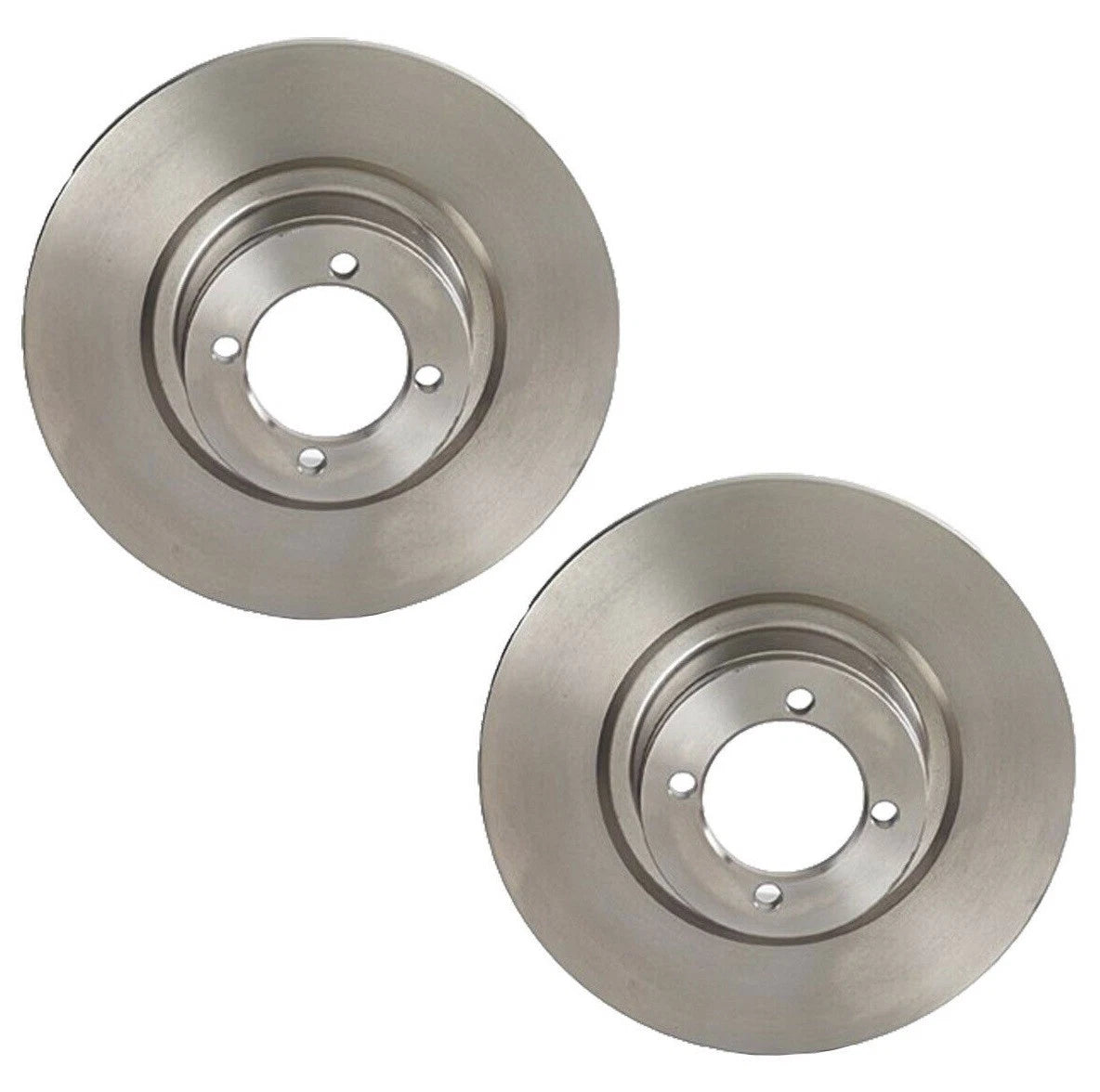 Set of 2 Front Solid Disc Brake Rotors for BMW E10 (240x10 mm, 4 Lugs)