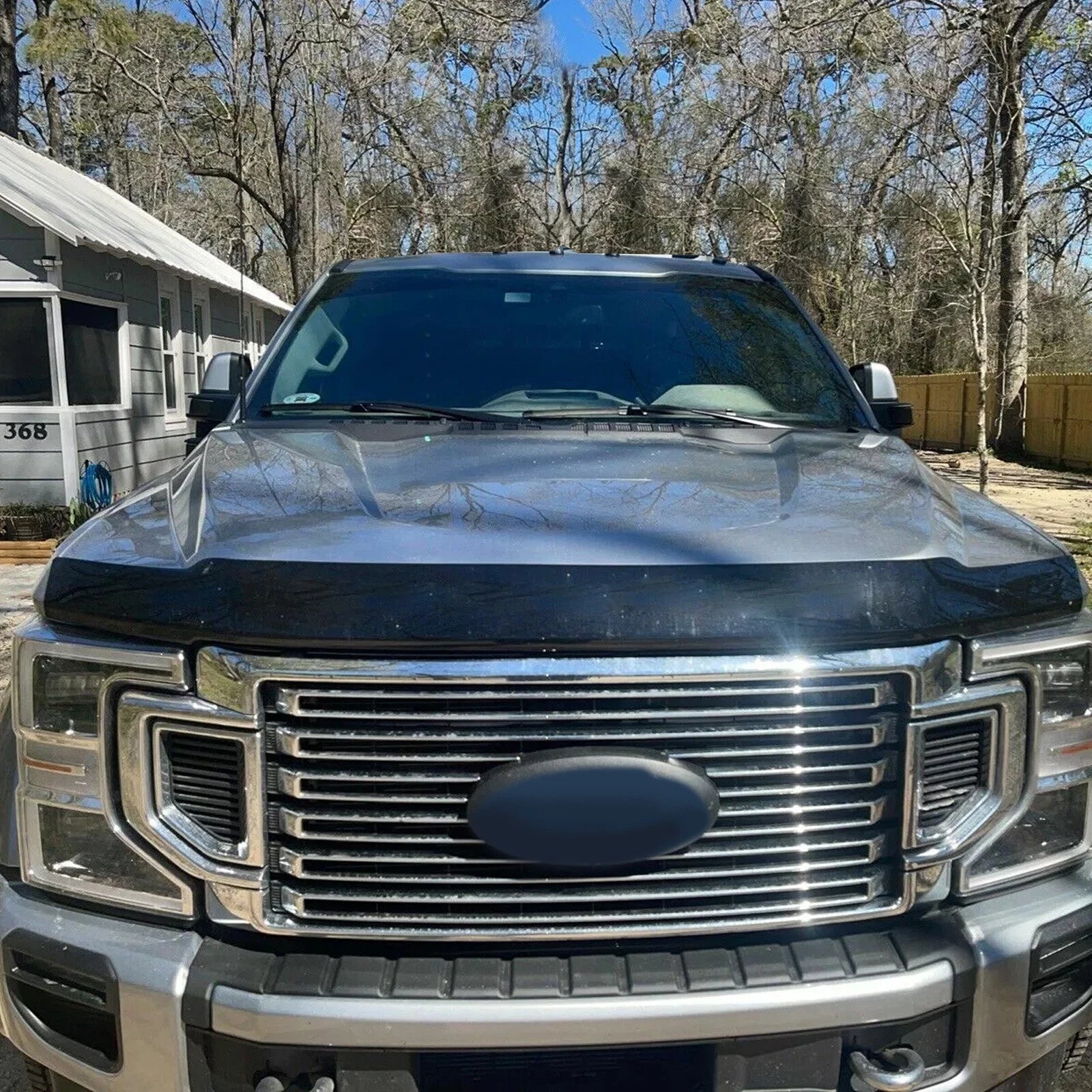 Hood Deflector Bug Shield for Ford F250 F350 Super Duty (2017–2022)