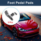 3X Automatic Foot Accelerator Pedal Covers for Volkswagen Golf 7 (2013–2019)