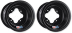 2X DWT Black A5 ATV Rear Wheel Rims 9" 9x8 4/115 for Yamaha YFZ450 Raptor 700 Banshee (2004–2023)