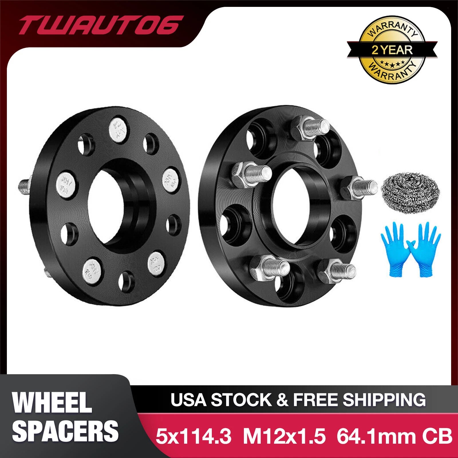 2X 20mm Hubcentric Wheel Spacers for Honda Civic Acura TL RSX (YYYY–YYYY)