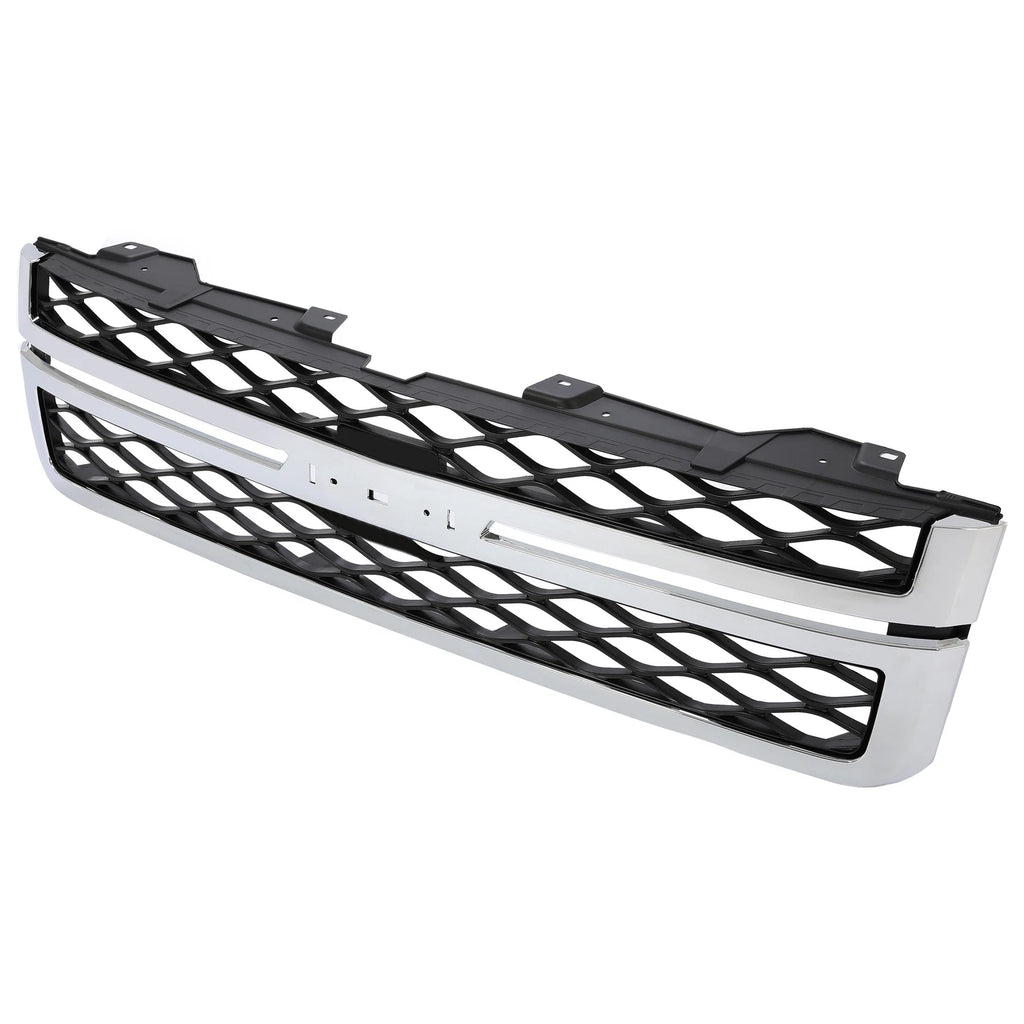 Grille Assembly for Silverado 2500 HD 3500 HD (2011–2014) Black Chrome